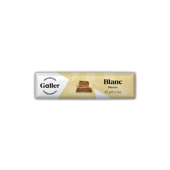 Schokoladenriegel Galler White Manon, 65 g