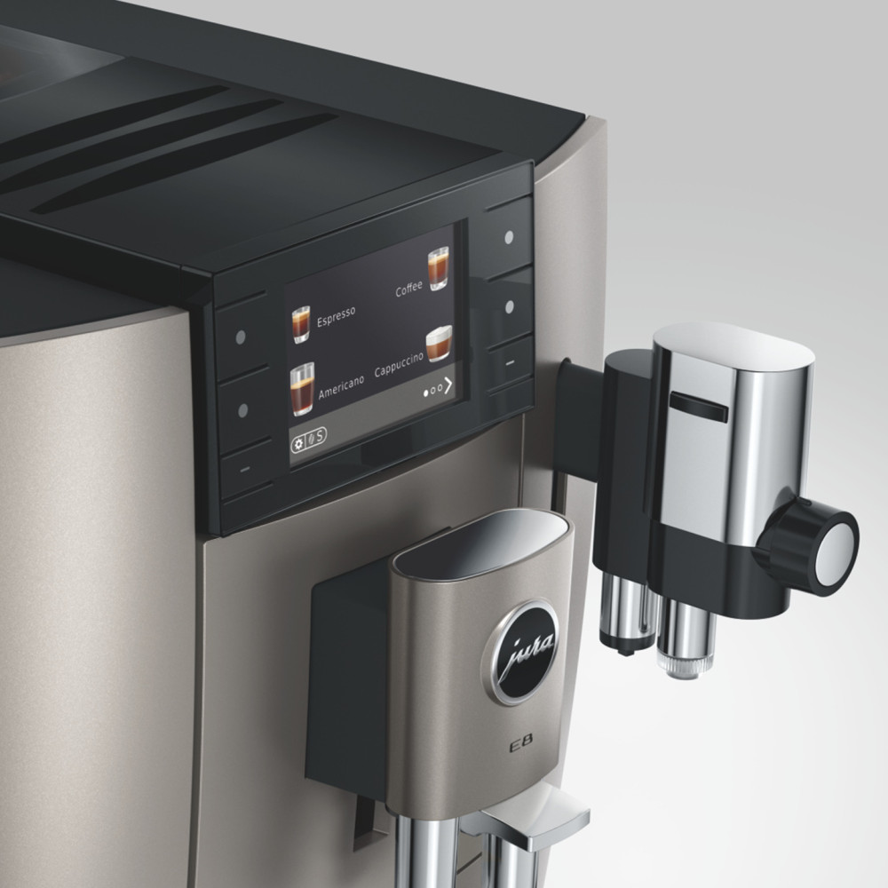HTT_coffee Jura E8 Midnight Silver (ED) automatinis kavos aparatas - sidabrinis