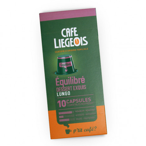 Kafijas kapsulas Nespresso® automātiem Café Liégeois “Equilibre”, 10 gab.