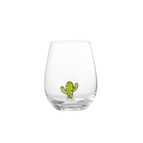 Szklanka Bloomingville Misa Clear Cactus, 560 ml