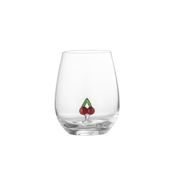 Szklanka Bloomingville Misa Clear Cherry, 560 ml