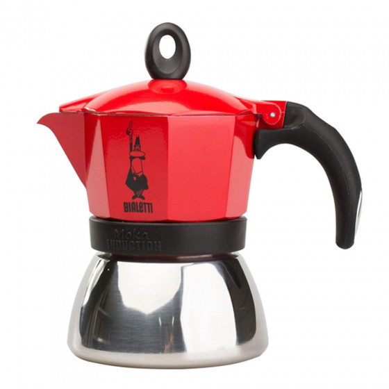 Kavavirė Bialetti „Moka Induction 3-cup Red“ Kavavirė Bialetti „Moka Induction 3-cup Red“