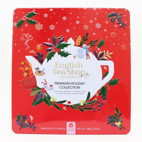Tea set English Tea Shop Premium Holiday Collection Red Gift Tin, 72 pcs.
