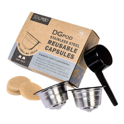 NESCAFÉ® Dolce Gusto® koneisiin sopivat uudelleenkäytettävät kapselit Sealpod Duo Pack