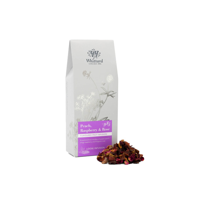 Herbata owocowa Whittard of Chelsea Peach, Raspberry & Rose, 100 g