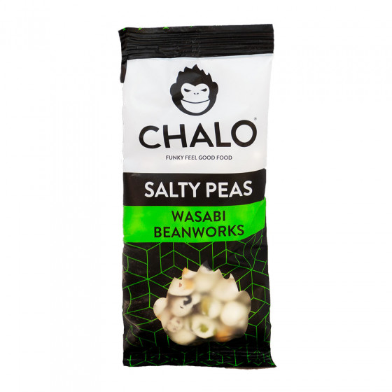 Sūdytų pupelių užkandis Chalo „Wasabi Greenworks“, 40 g Sūdytų pupelių užkandis Chalo „Wasabi Greenworks“, 40 g