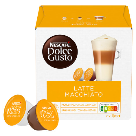 Kavos kapsulės NESCAFE® Dolce Gusto® Latte Macchiato, 8+8 vnt.