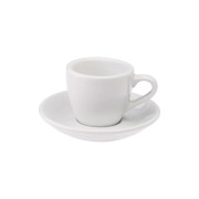 Espresso cup with a saucer Loveramics Egg White, 80 ml