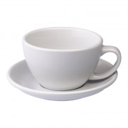 Café Latte-kopp med ett underlägg Loveramics Egg White