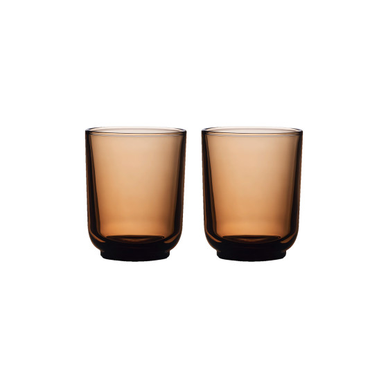 Fellow Pirch Latte Amber glas-set, 2 st. x 325 ml