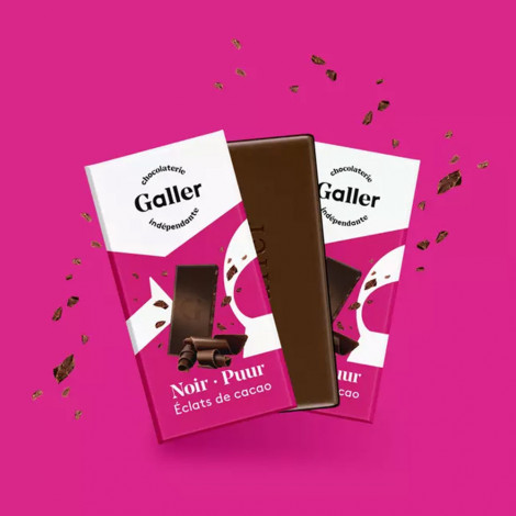 Schokoladentafel Galler Dark Cocoa Nibs 80 g