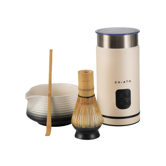 CHiATO milkPLAY mjölkskummare och Zen Yin Yang matcha-teset
