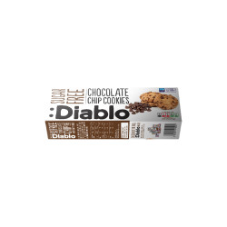 Sokerittomat keksit Diablo Sugar Free Chocolate Chip, 130 g (sisältää maltitolia)