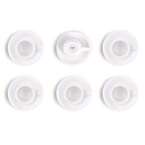 Pasabahce Basic – Set Espresso kopjes Schoteltjes - Türk Kahve Fincan