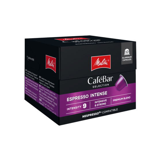 Melitta CaféBar Selection Espresso Intense -kahvikapselit Nespresso®-laitteille, 10 kpl.