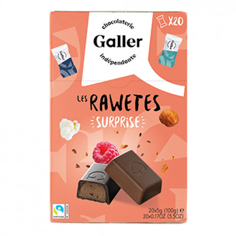 Zestaw cukierków czekoladowych Galler Les Rawetes – Surprise, 20 szt. (100 g)