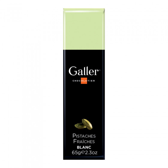 Šokoladinis batonėlis Galler „White Pistachios“, 70 g Šokoladinis batonėlis Galler „White Pistachios“, 70 g