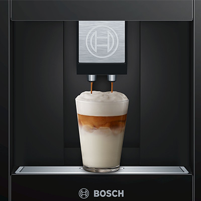 Bosch CTL636ES6 įmontuojamas kavos aparatas, atnaujintas – sidabrinis