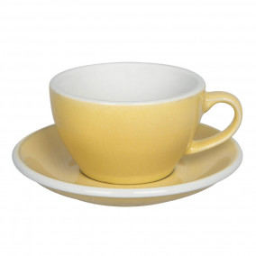 Cappuccino cup with a saucer Loveramics “Egg Butter”, 200 ml