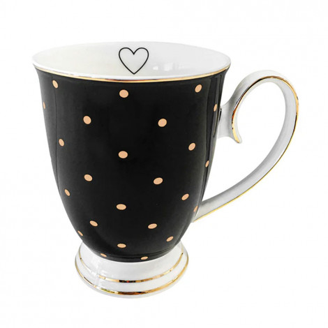 Tass Bombay Duck Spotty Black With Gold Spots, 300 ml