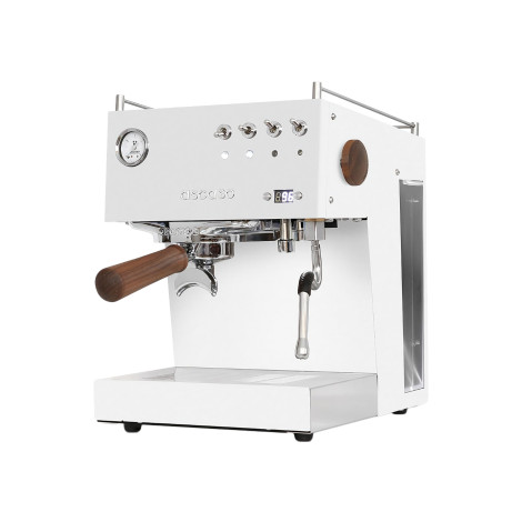 Ascaso Steel Duo PID White&Wood – Espresso Coffee Machine, Pro for Home