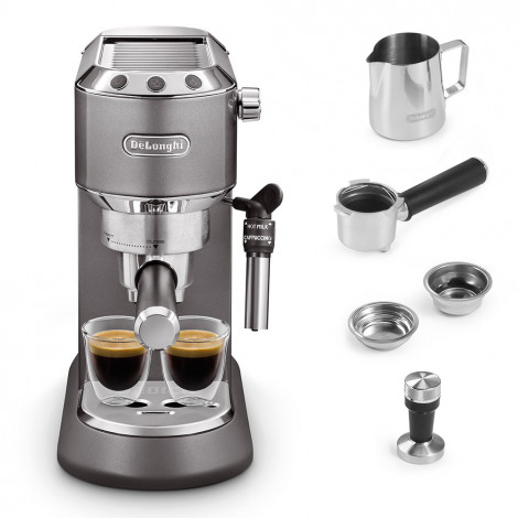 De’Longhi Dedica Style EC785.GY Espressomaschine – Grau, B-Ware