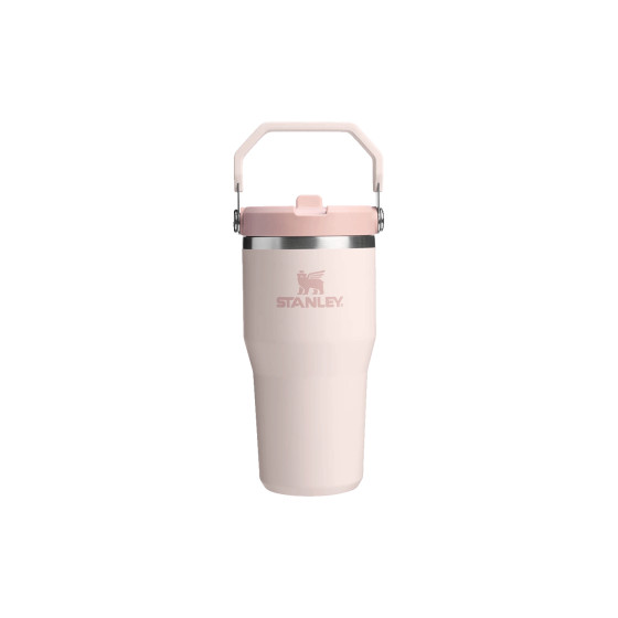 Termosmugg Stanley The Iceflow Flip Straw Rose Quartz, 0,59 l | Serviser | Kontorsexperten