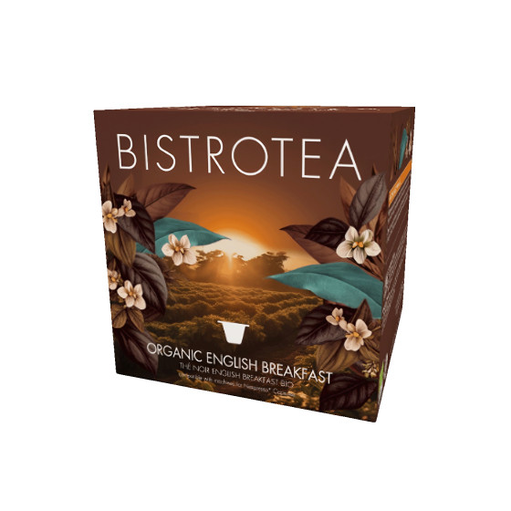 Bio-Teekapseln für Nespresso®-Maschinen Bistro Tea English Breakfast, 50 Stk.