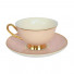 Cup & saucer Bombay Duck Primrose Spotty Pink/White, 180 ml