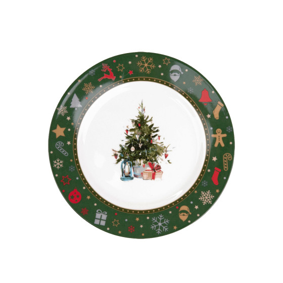 Talerz obiadowy Homla KALVEN Green, 27 cm