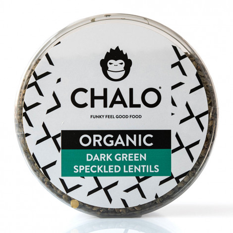 Orgaaniset tummanvihreät linssit Chalo, 450 g