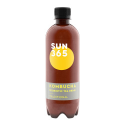 Naturalnie gazowany napój herbaciany Sun365 „Traditional Kombucha”, 500 ml