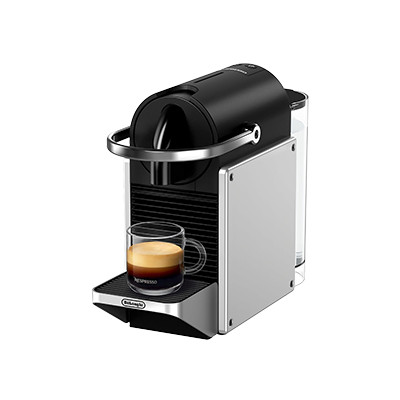 Nespresso Pixie EN127.S machine met cups van DeLonghi – Rvs