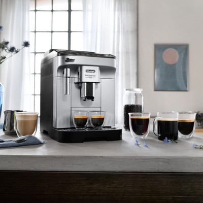 DeLonghi Magnifica Evo ECAM290.31.SB Kaffeevollautomat – Schwarz Silber