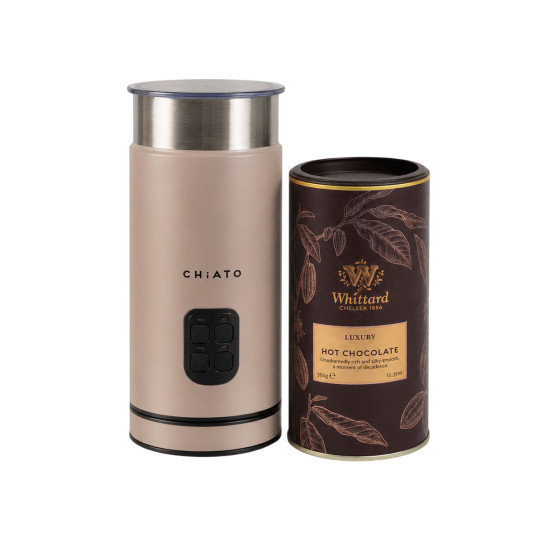 Zestaw spieniacza do mleka CHiATO milkPLAY i gorącej czekolady Whittard of Chelsea Luxury