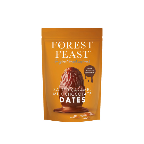 Forest Feast Datteln mit Salzkaramell- und Milchschokoladenüberzug, 140 g