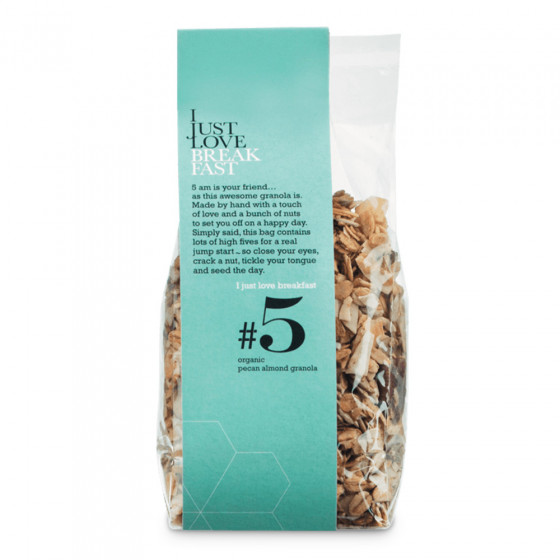 Ekologiška granola su pekano riešutais ir migdolais IJLB „#5“, 250 g Ekologiška granola su pekano riešutais ir migdolais IJLB „#5“, 250 g