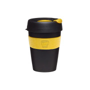 Kavos puodelis KeepCup Black/Yellow, 340 ml