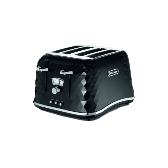 DeLonghi Brillante CTJ4003.BK 4 Slice Toaster - Black