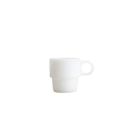 Szklanka Homla PALLORA White z uchem, 250 ml