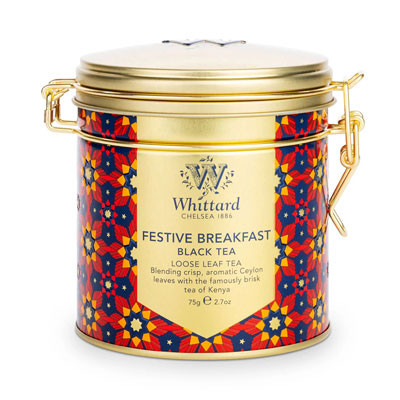 Musta tee Whittard of Chelsea Festive Breakfast, 75 g