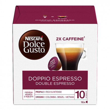 Kafijas kapsulas Dolce Gusto® automātiem NESCAFÉ Dolce Gusto “Doppio Espresso”, 16 gb.