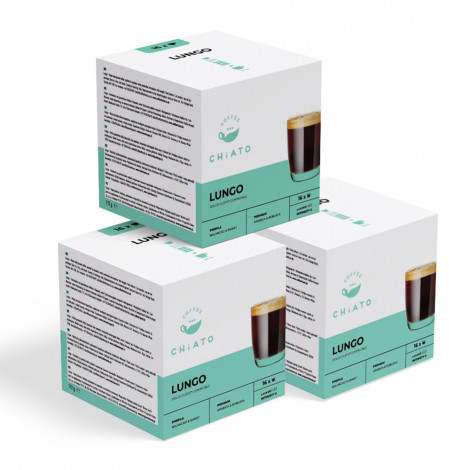 Capsules de café compatibles avec NESCAFÉ® Dolce Gusto® CHiATO “Lungo”, 3 x 16 pcs.