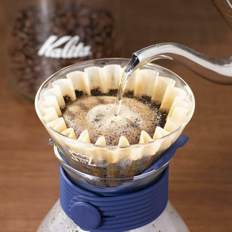 Coffee brewing set Kalita Wave Style Up 185 (Navy)