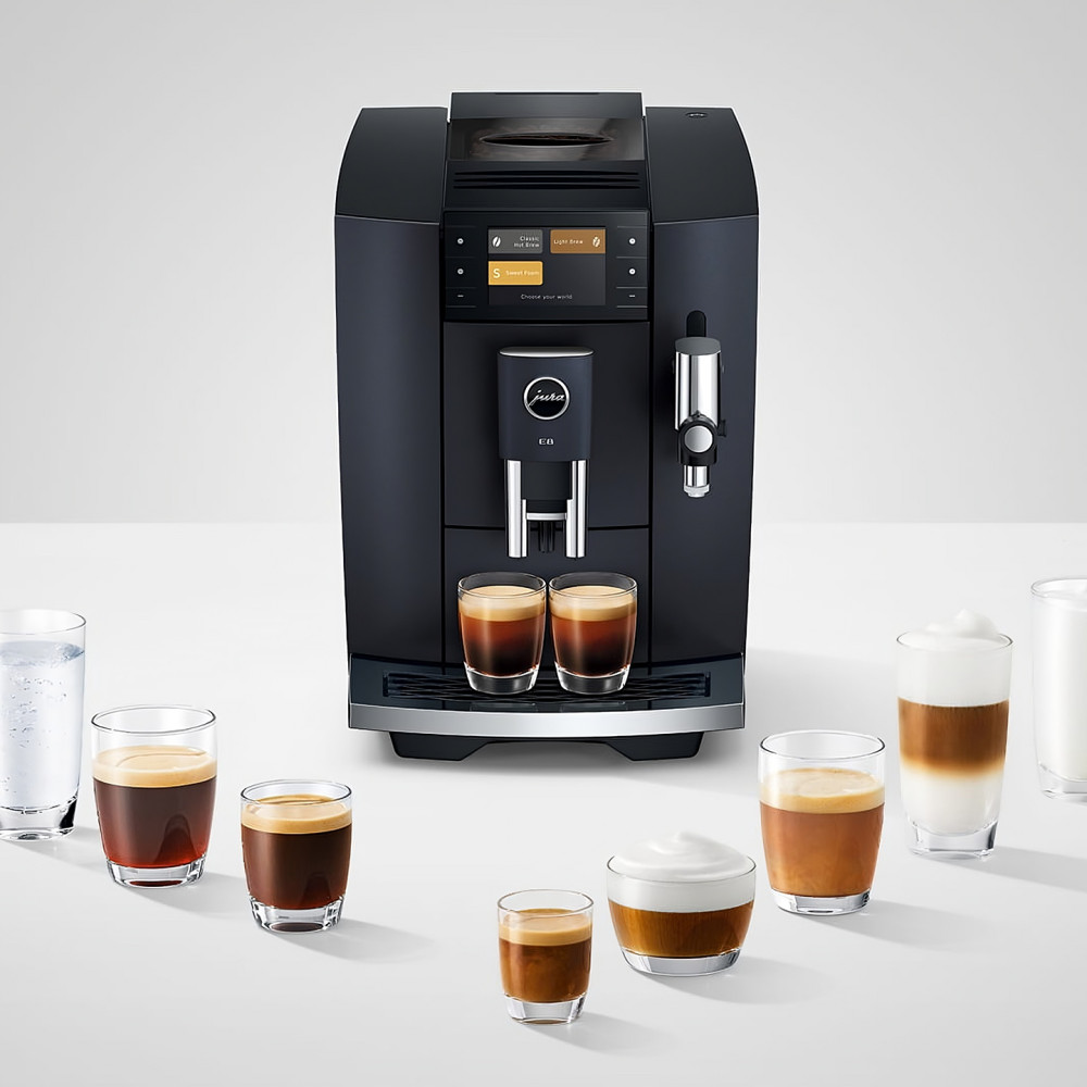 JURA E8 Cosmic Black (ED) automatinis kavos aparatas - juodas