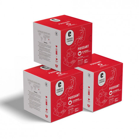 Lot de capsules de café adapté pour Dolce Gusto® Charles Liégeois Puissant, 3 x 16 pcs.