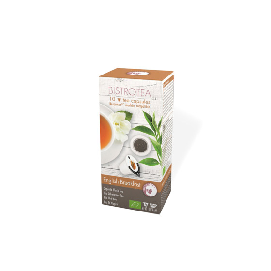 Organic Tea Capsules For Nespresso® Machines Bistro Tea English Breakfast, 10 Pcs.