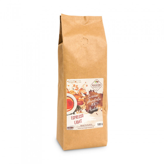 Malta kava Kavos Gurmanai „Espresso Light“, 500 g Malta kava Kavos Gurmanai „Espresso Light“, 500 g