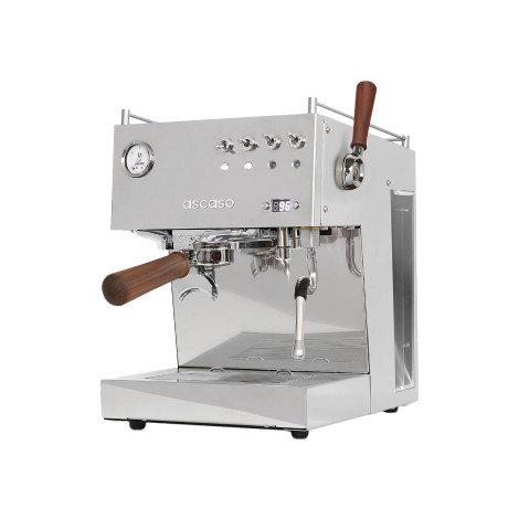 Ascaso Steel Duo Plus Inox&Wood – Espresso Coffee Machine, Pro for Home