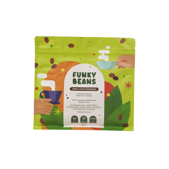 Kawa mielona specialty Funky Beans Peru Cafe Femenino, 200 g